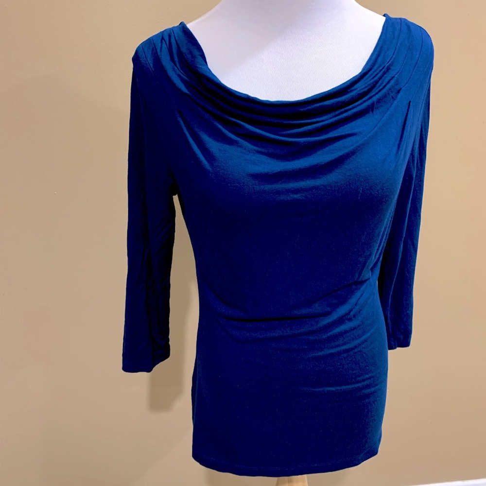 Banana Republic Cowl Neck Fitted Blouse Top, size M